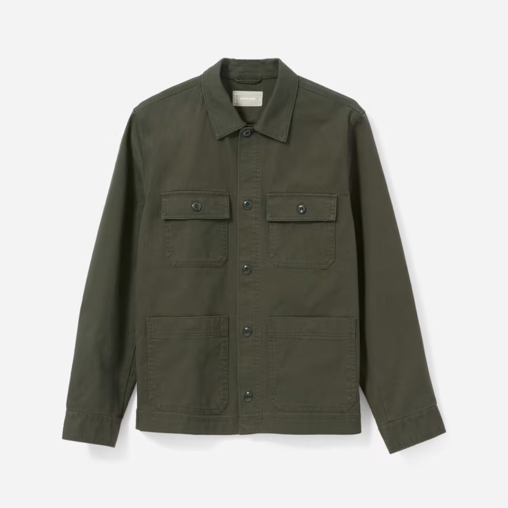 Everlane Men's Chore Shirt Jacket, Pine- M